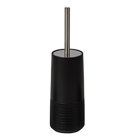 Strata Black Toilet Brush & Holder Large Image