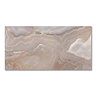 Strata Large Format Pink Polished Onyx Marble Effect Wall & Floor Tiles - 600 x 1200mm