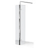 Nova 300mm Hinged Wetroom Return Screen Large Image