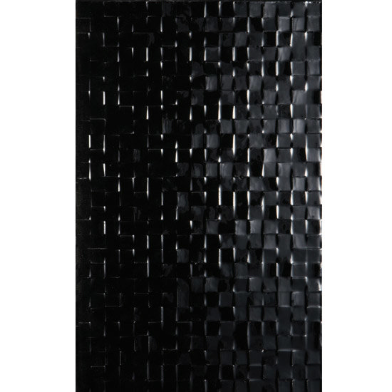 Studio Conran - 10 Hartland Black Pressed Mosaic Wall Tiles - 248x398mm - RAN00446 Large Image