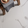 Sula Matt White Marble Effect Rectified Wall and Floor Tiles - 600 x 600mm