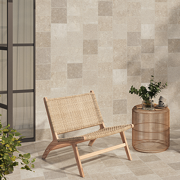 Sulu Outdoor Beige Wall & Floor Tiles - 200 x 200mm