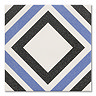 Sumi Blue Patterned Wall and Floor Tiles - 200 x 200mm