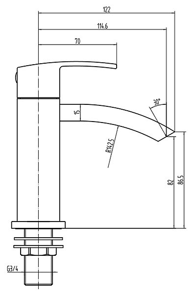 Summit Bath Filler Brushed Brass