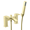 Summit Bath Shower Mixer with Shower Kit Brushed Brass