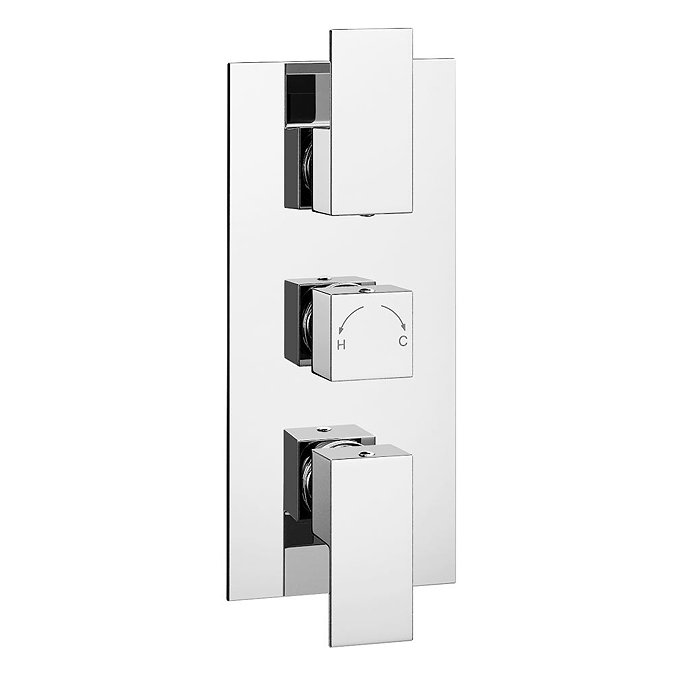 Summit Concealed Thermostatic Triple Shower Valve Large Image