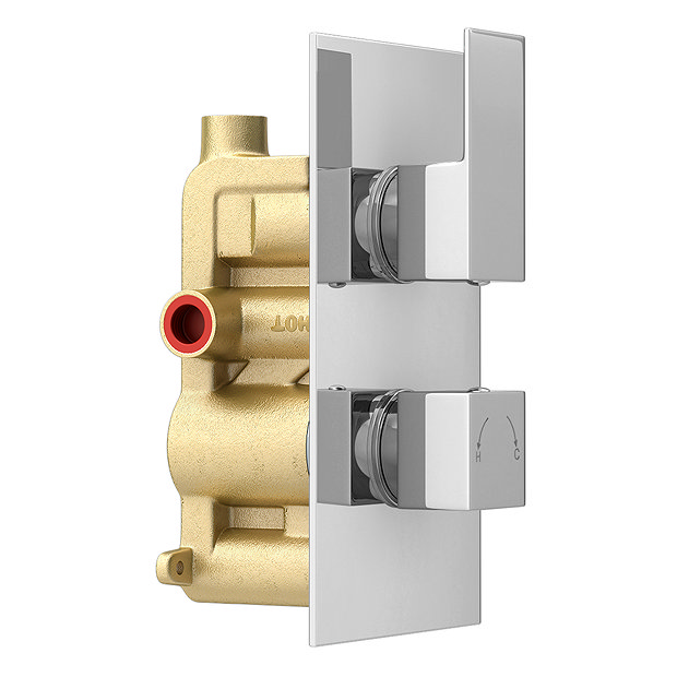 Summit Concealed Thermostatic Twin Shower Valve Available Online