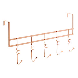 Swirl Copper Finish Over Door Hanger Large Image