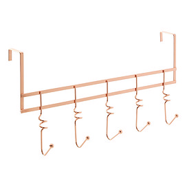 Swirl Copper Finish Over Door Hanger Large Image