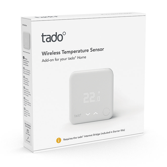 Tado Wireless Temperature Sensor Add-on  Standard Large Image