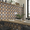 Talence Terracotta Decor Wall and Floor Tiles - 200 x 200mm