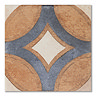 Talence Terracotta Decor Wall and Floor Tiles - 200 x 200mm