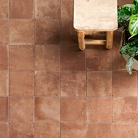 Talence Terracotta Wall and Floor Tiles - 200 x 200mm