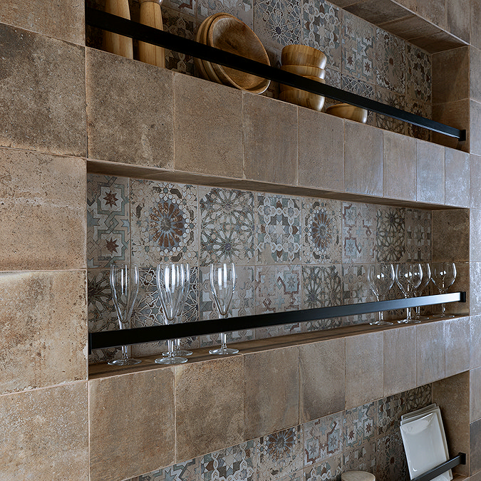 Talence Vintage Patterned Wall and Floor Tiles - 200 x 200mm