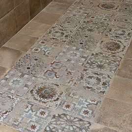 Talence Vintage Patterned Wall and Floor Tiles - 200 x 200mm