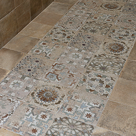 Talence Vintage Patterned Wall and Floor Tiles - 200 x 200mm