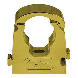 Talon 15mm Gold Effect Hinged Pipe Clips (Bag of 10) - TS15GP/10 Medium Image
