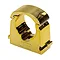 Talon 22mm Gold Effect Hinged Pipe Clips (Pack of 10)  Profile Large Image