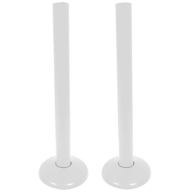 Radiator Pipe Collars White Victorian Plumbing