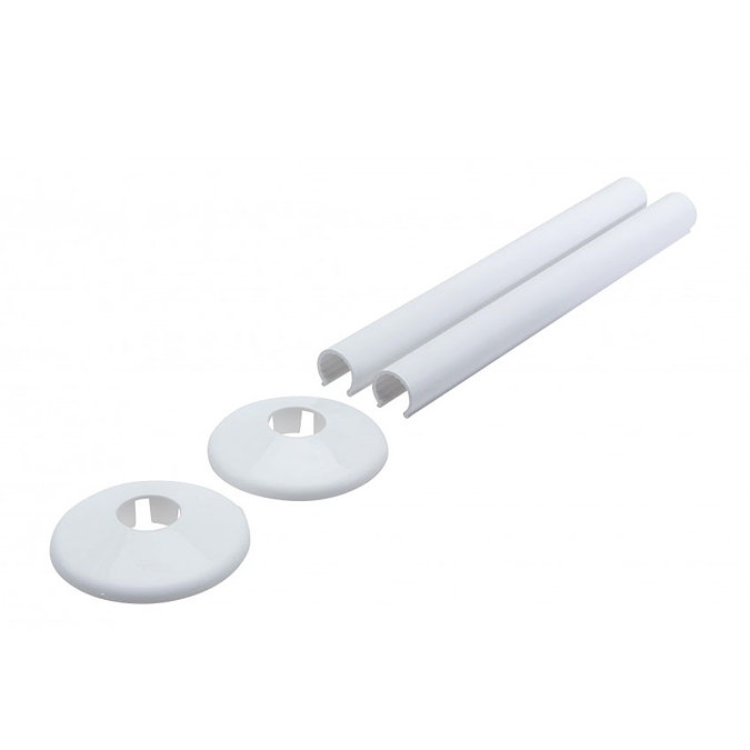 Talon Snappit Radiator Pipe Covers & Collars 200mm - White - ACSNW/K2 Large Image