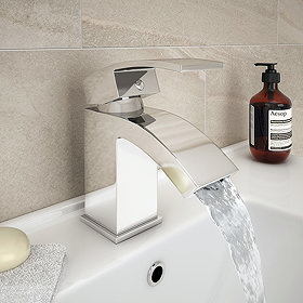 Waterfall basin taps
