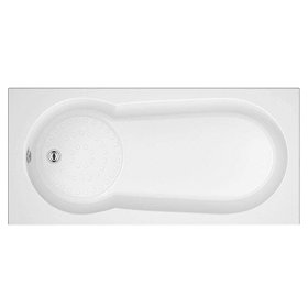 Taranto Textured Base Keyhole Shower Bath  1700x800 Large Image