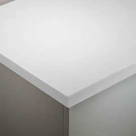 Tavistock 1280mm Solid Surface Worktop - Arctic White - TA3W12A.AR Medium Image
