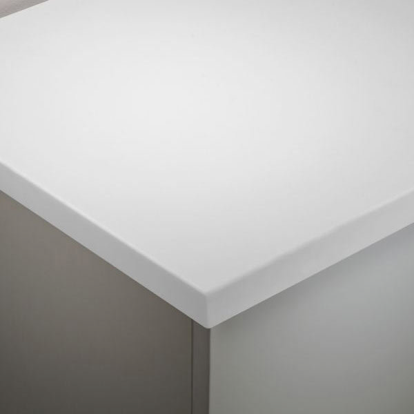 Tavistock 1280mm Solid Surface Worktop - Arctic White - TA3W12A.AR ...
