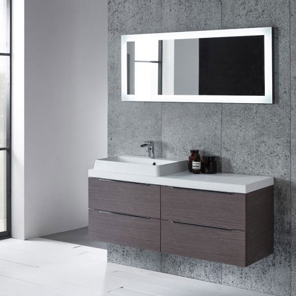 Tavistock Array 1200mm Twin Double Drawer Units & Basin - Dark Java Profile Large Image