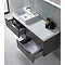 Tavistock Array 1200mm Twin Double Drawer Units & Basin - Dark Java Feature Large Image