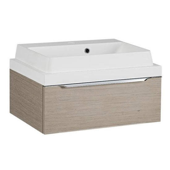 Tavistock Array 600mm Single Drawer Unit & Basin - Light Java Large Image