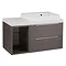 Tavistock Array Two Drawer Unit & Basin with 300mm Open Unit - Dark Java Large Image