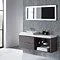 Tavistock Array Two Drawer Unit & Basin with 600mm Open Unit - Dark Java Profile Large Image