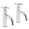 Tavistock Cheltenham Basin Pillar Taps (Pair) - TCM70 Large Image