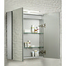Tavistock Conduct Double Door Mirror Cabinet with LED Light Feature Large Image