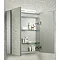 Tavistock Conduct Double Door Mirror Cabinet with LED Light Feature Large Image