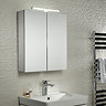 Tavistock Conduct Double Door Mirror Cabinet with LED Light Standard Large Image