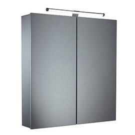 Tavistock Conduct Double Door Mirror Cabinet with LED Light Medium Image