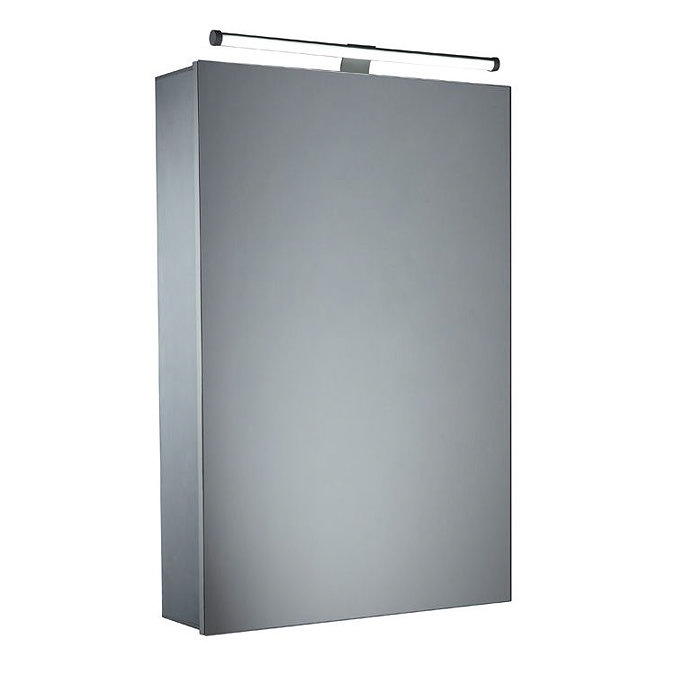Tavistock Conduct Single Door Mirror Cabinet with LED Light Large Image