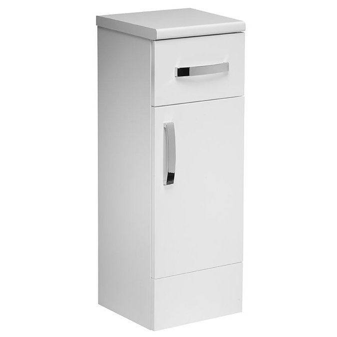 Tavistock Courier 300mm Freestanding Storage Unit - Gloss White Large Image