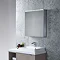 Tavistock Dynamic Double Door Mirror Cabinet with LED Light Feature Large Image