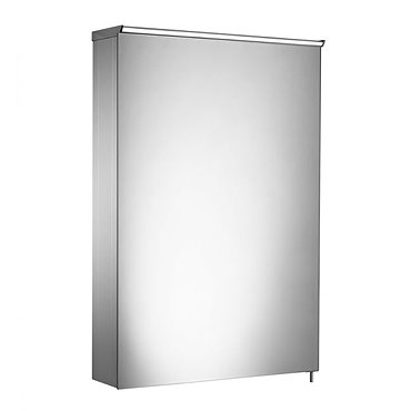 Tavistock Dynamic Single Door Mirror Cabinet with LED Light Profile Large Image