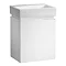 Tavistock Edge 450mm Wall Mounted Unit & Basin - Gloss White Large Image
