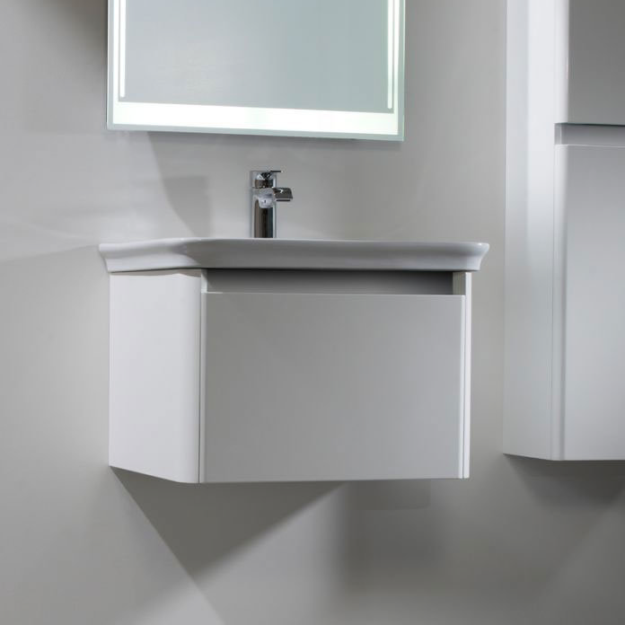 Tavistock Equate 600mm Wall Mounted Unit & Basin - Gloss White Profile Large Image