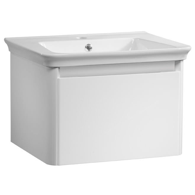 Tavistock Equate 600mm Wall Mounted Unit & Basin - Gloss White Large Image