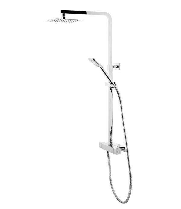 Tavistock Index Thermostatic Diverter Bar Valve with Shower Head & Accessory Shelf Large Image