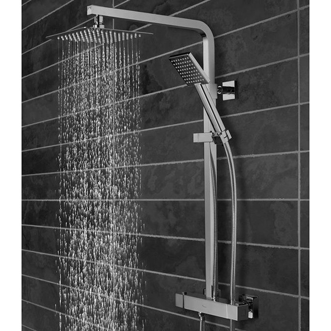 Tavistock Index Thermostatic Diverter Bar Valve with Shower Head System Profile Large Image