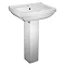 Tavistock Ion 560mm Ceramic Basin & Pedestal Large Image