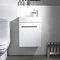 Tavistock Kobe 450mm Wall Mounted Unit & Basin - Gloss White Profile Large Image