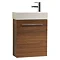 Tavistock Kobe 450mm Wall Mounted Unit & Basin - Walnut Large Image